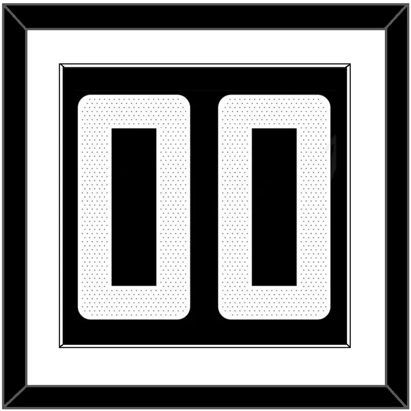 Los Angeles Number - Black Statement (2017-2022) - Single Mat 1