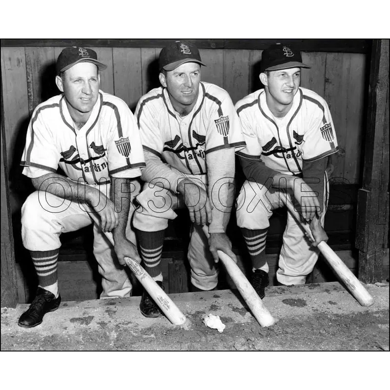Stan Musial Enos Slaughter 8X10 Photo - Terry Moore 1946 Cardinals - 11952
