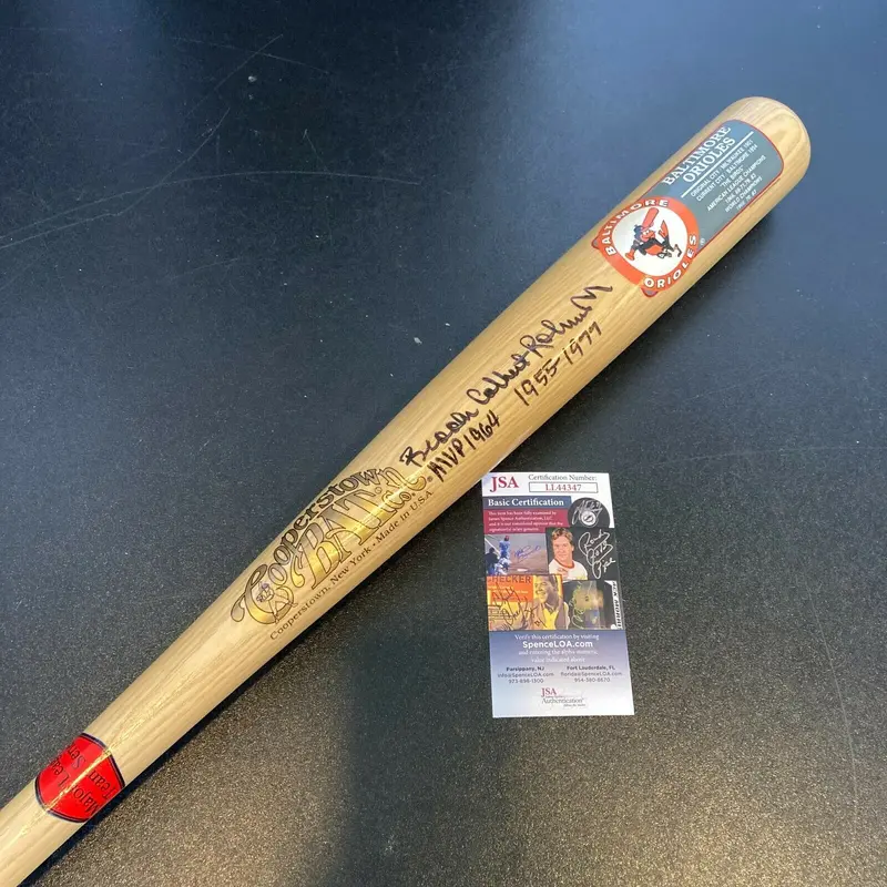 Brooks Calbert Robinson Jr. Full Name Signed Baltimore Orioles Bat JSA COA