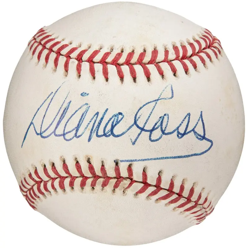 Diana Ross Signed Official American League Baseball JSA & Beckett COA