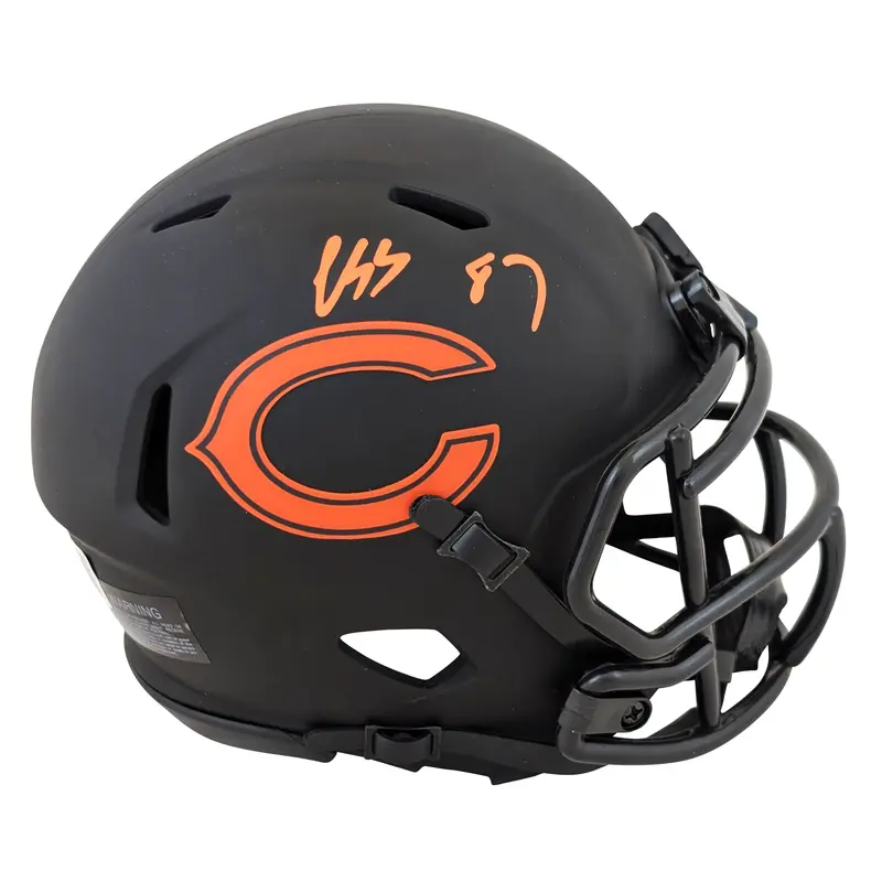 Bears Luther Burden III Authentic Signed Eclipse Speed Mini Helmet BAS Witnessed