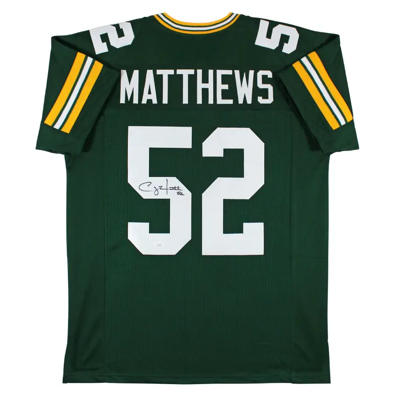 Clay Matthews III Authentic Signed Green Pro Style Jersey Autographed JSA