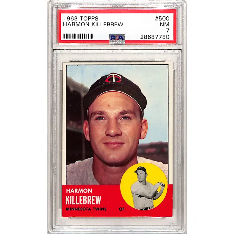 Harmon Killebrew 1963 Topps #500 PSA 7 Near Mint