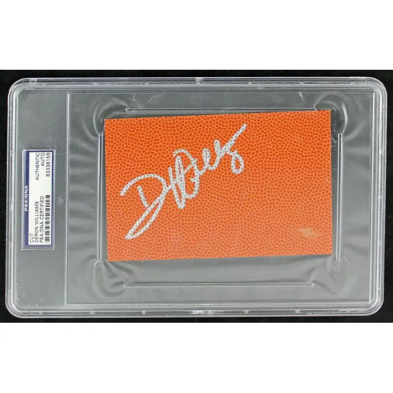 Nets Deron Williams Authentic Signed 4X6 Cut Autographed PSA/DNA Slabbed
