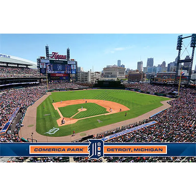 Detroit Tigers Comerica Park Gameday Official MLB Wall Poster - Costacos Sports