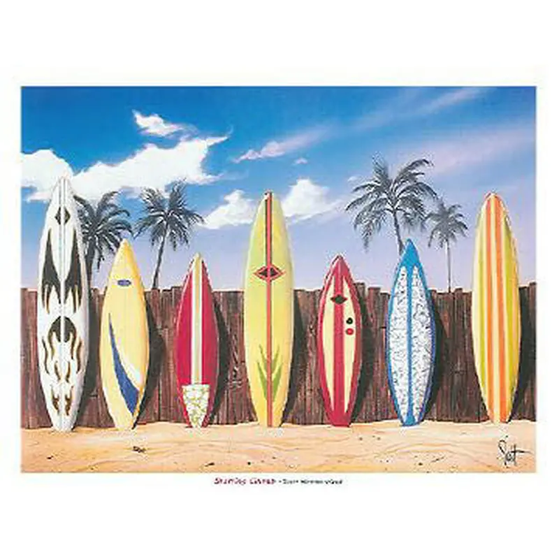 Surfboards "Starting Lineup" by Scott Westmoreland - Sagebrush Fine Art