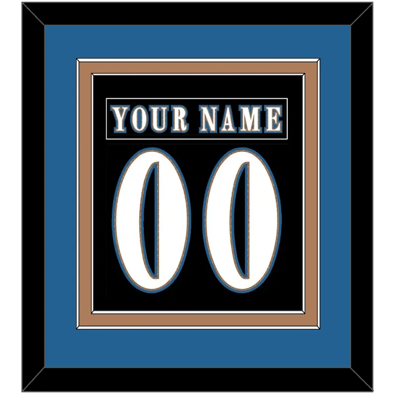 Washington Nameplate & Number (Back) Combined - Alternate Black - Double Mat 5