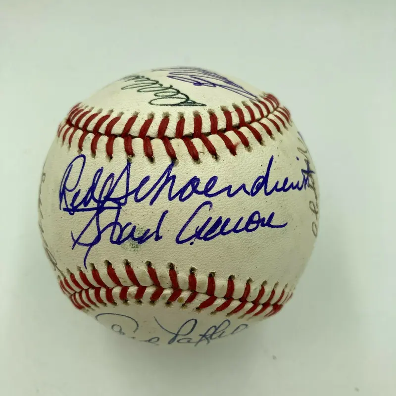 1957 Milwaukee Braves World Series Champs Team Signed Baseball Hank Aaron JSA
