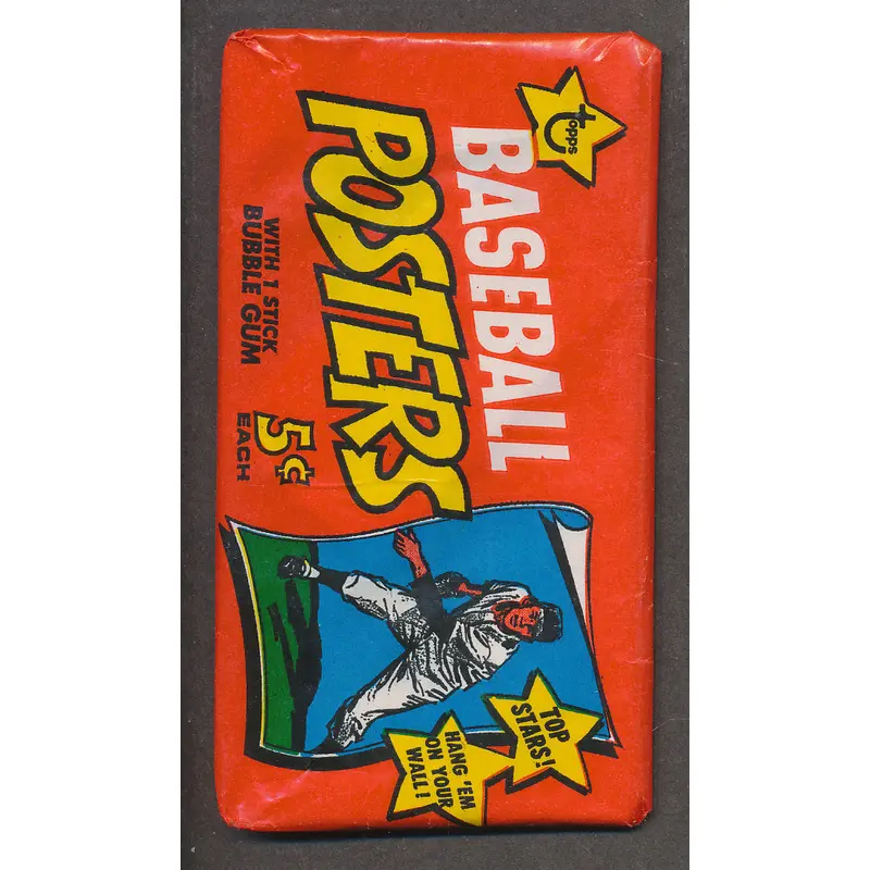 1968 Topps Baseball Posters Unopened Wax Pack