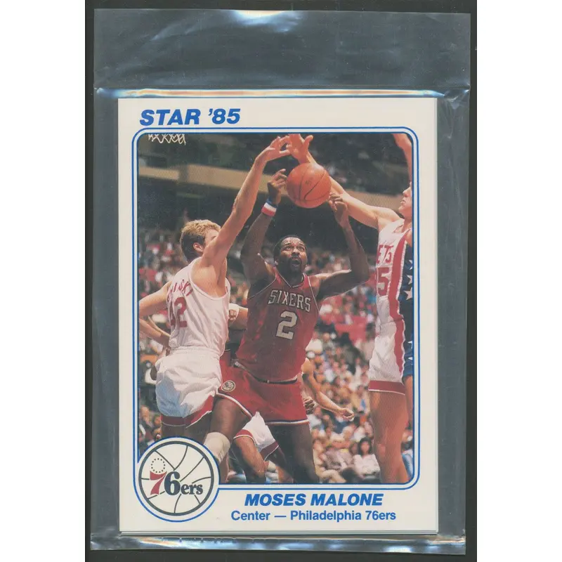 1985 Star Basketball 76'ers Team 5x7 Complete Bagged Set
