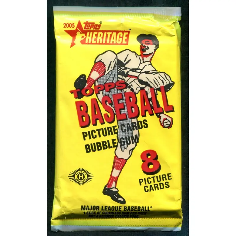 2005 Topps Heritage Baseball Unopened Pack (Hobby) (8)
