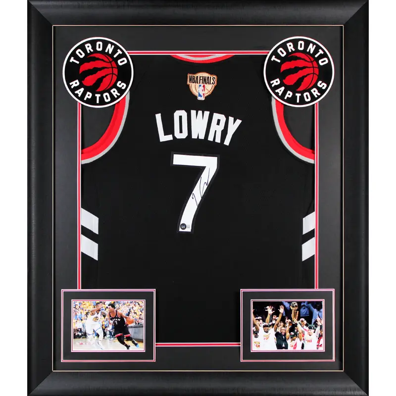Raptors Kyle Lowry Authentic Signed Black Nike Framed Jersey BAS #BK88798