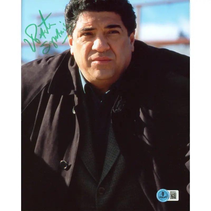 Vincent Pastore The Sopranos "Sopranos" Authentic Signed 8x10 Photo BAS #BR53033