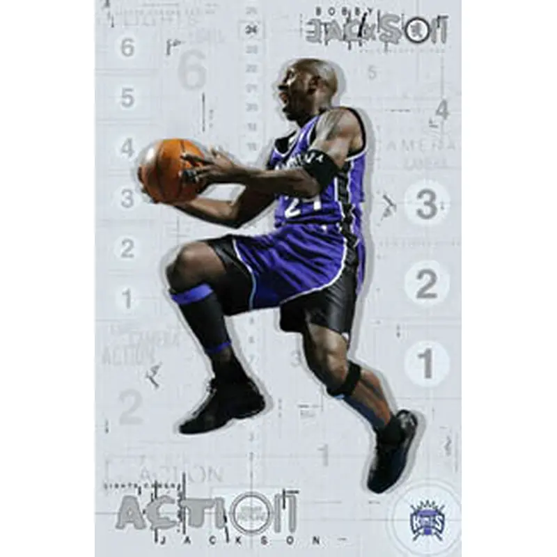 Bobby Jackson "Action Jackson" Sacramento Kings NBA Action Poster - Costacos 2003