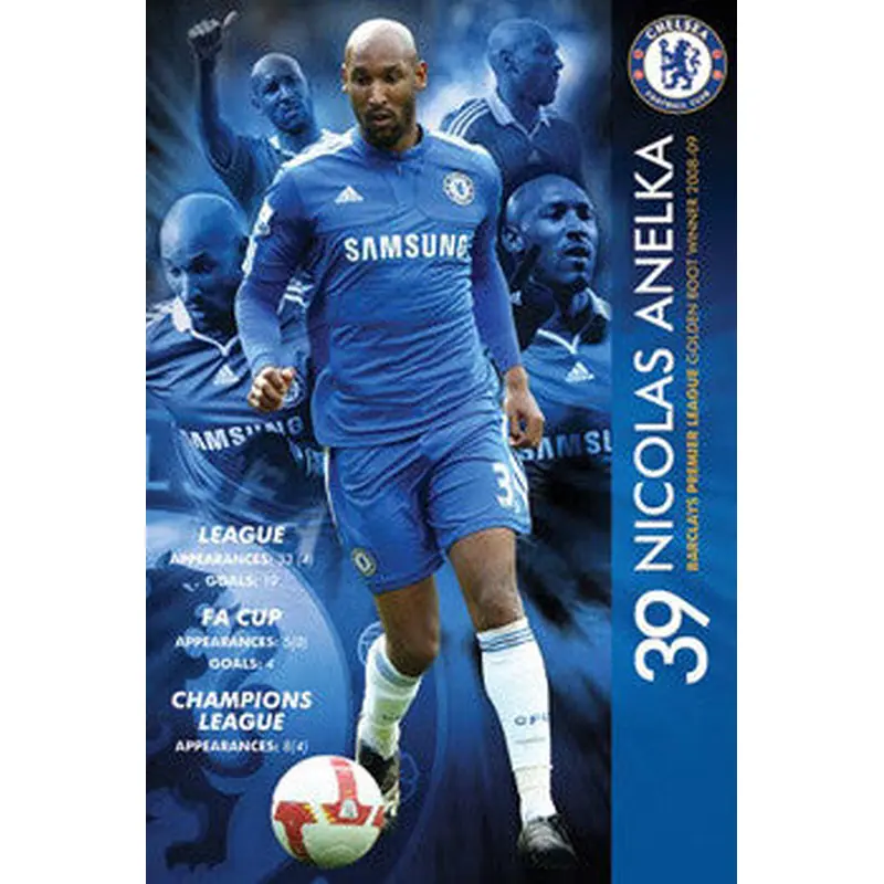 Nicolas Anelka "Golden Boot" Chelsea FC Poster - GB Eye