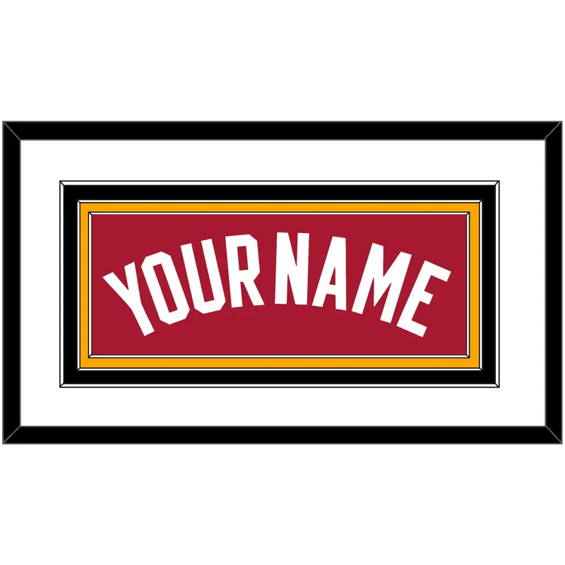 Miami Name - Alternate Red (2001-2008) - Triple Mat 2