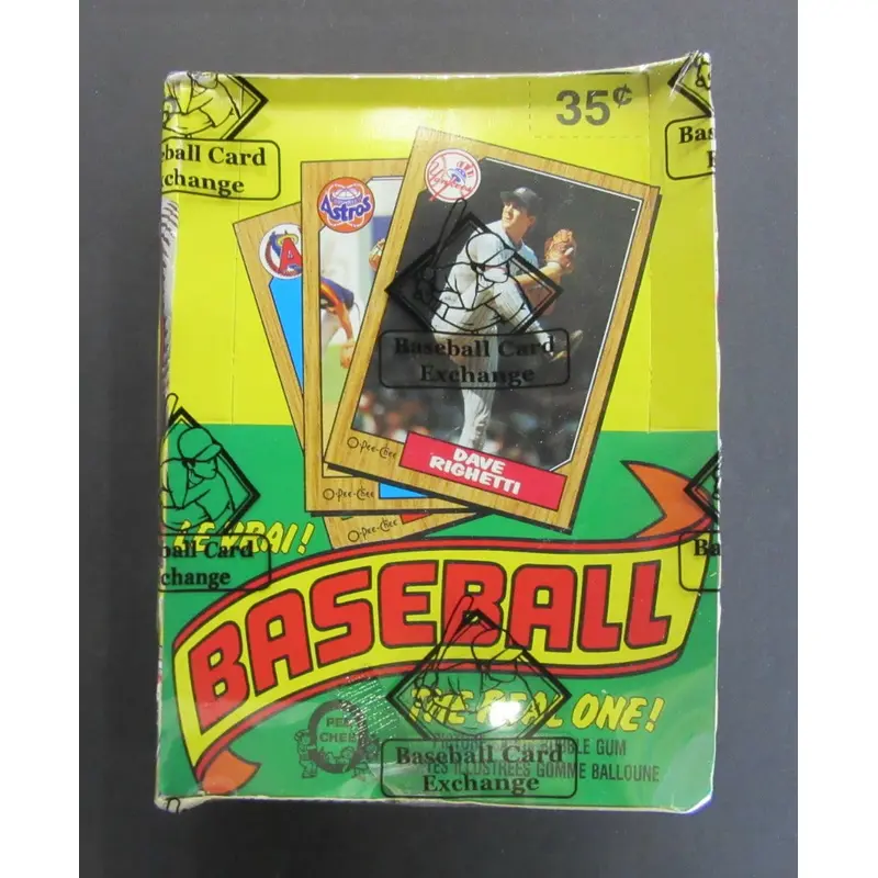 1987 OPC O-Pee-Chee Baseball Unopened Wax Box (Authenticate)