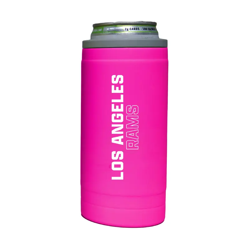LA Rams 12oz Electric Stacked Soft Touch Slim Coolie