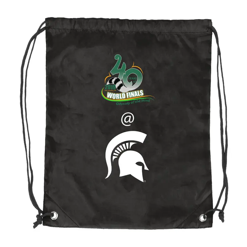 Michigan State University Black Cruise Backsack f/ World Finals Cobrand