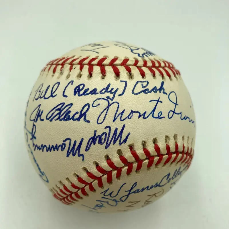 New York Black Yankees Negro League Legends Team Signed Baseball JSA COA