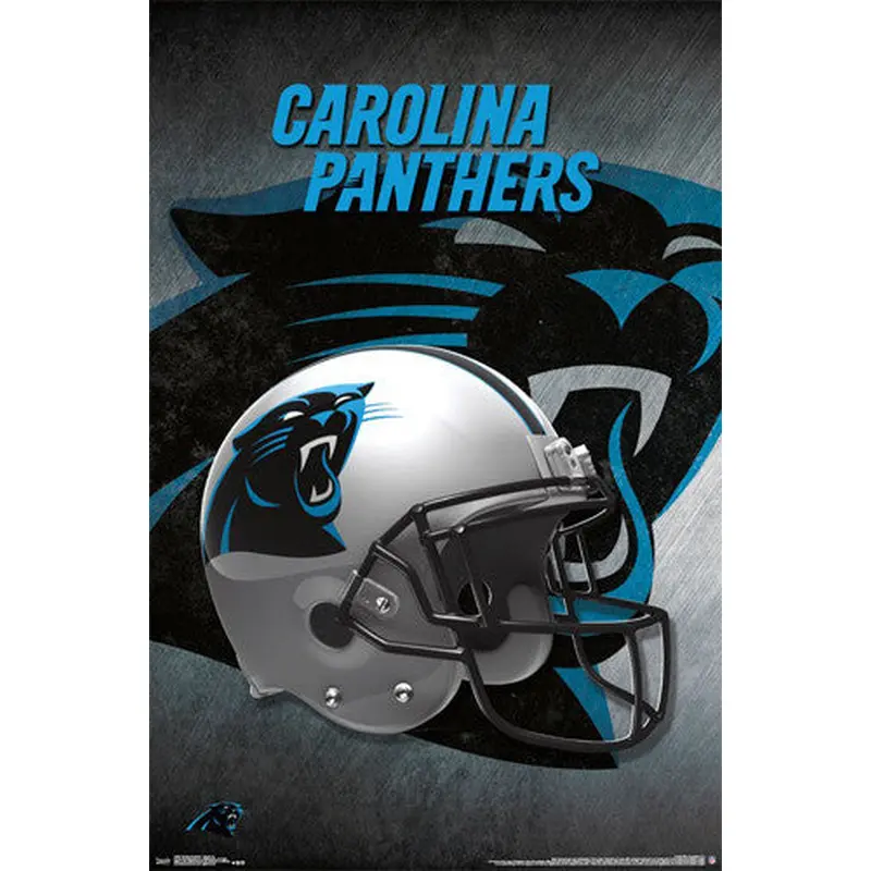 Carolina Panthers Official NFL Football Team Helmet Logo Poster - Trends International