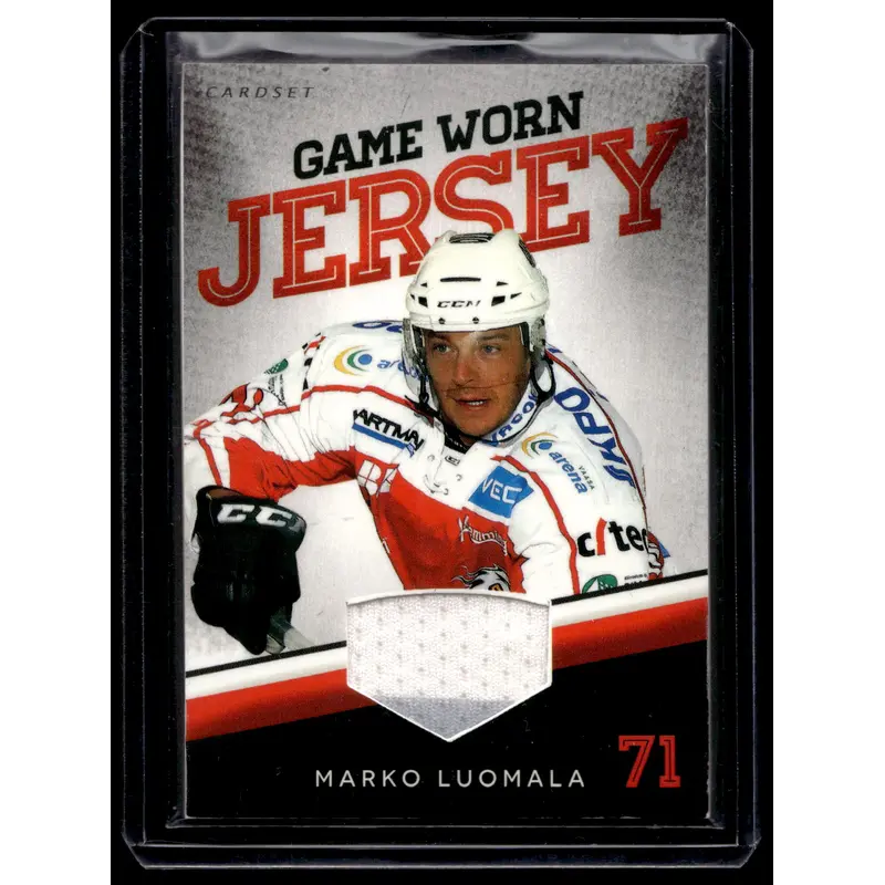 2014-15 Cardset - Game Worn Jersey - Marko Luomala /128