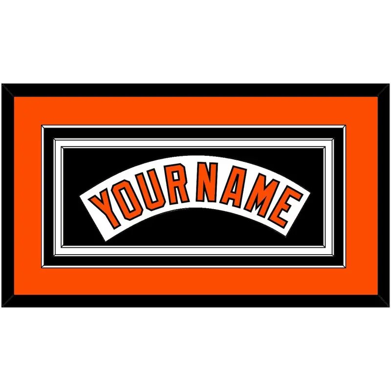 Baltimore Nameplate - Home White (1978-1988) - Triple Mat 3