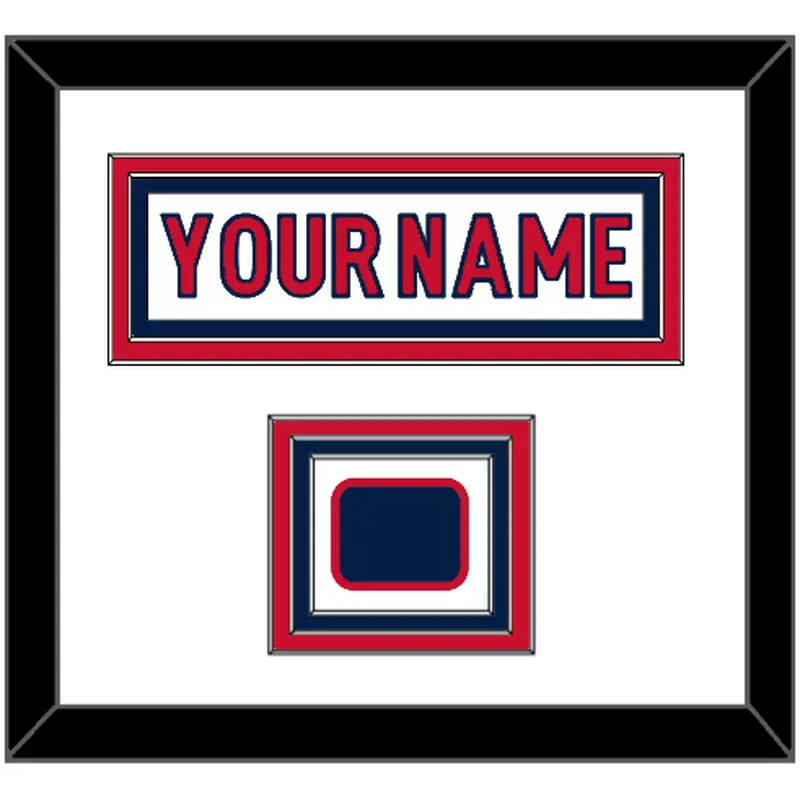 Washington Nameplate & Jersey Logo Patch - Road White - Triple Mat 2