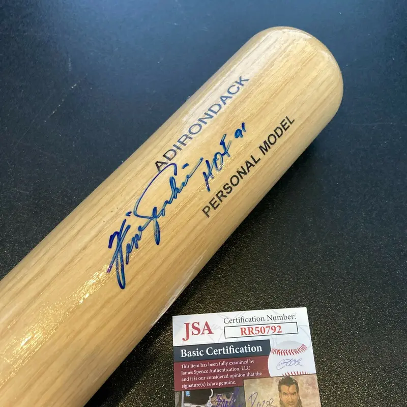 Fergie Jenkins HOF Signed Adirondack Baseball Bat 1969 Chicago Cubs With JSA COA