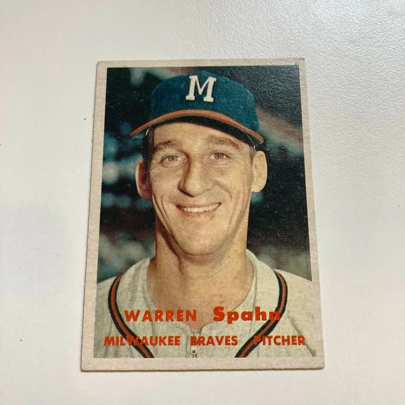 1957 Topps Warren Spahn #90
