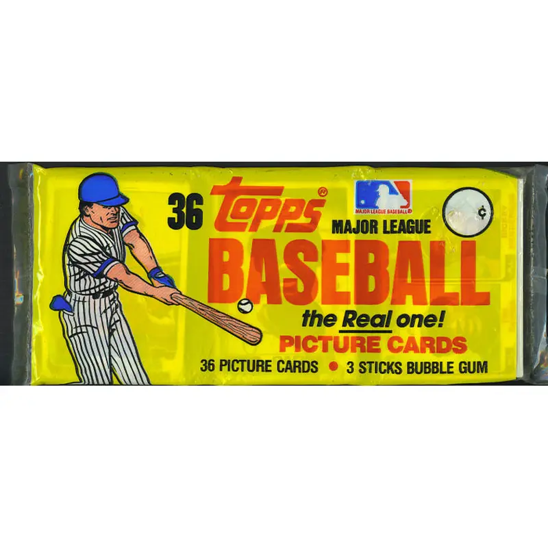 1982 Topps Baseball Unopened Grocery Rack Pack