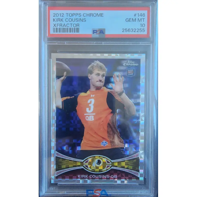 Kirk Cousins 2012 Topps Chrome XFractor #146 PSA 10 Gem Mint