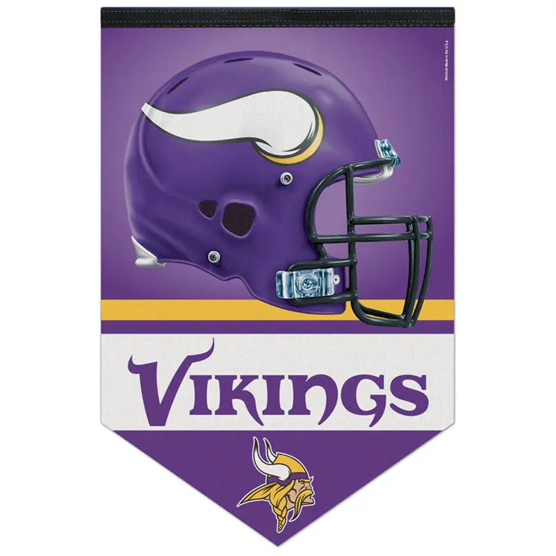 Minnesota Vikings Official NFL Football Team Premium 17x26 Felt Banner - Wincraft Inc.