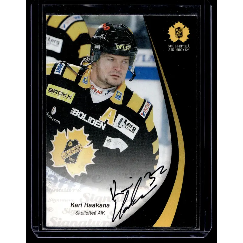 2006-07 SHL Signatures - Kari Haakana