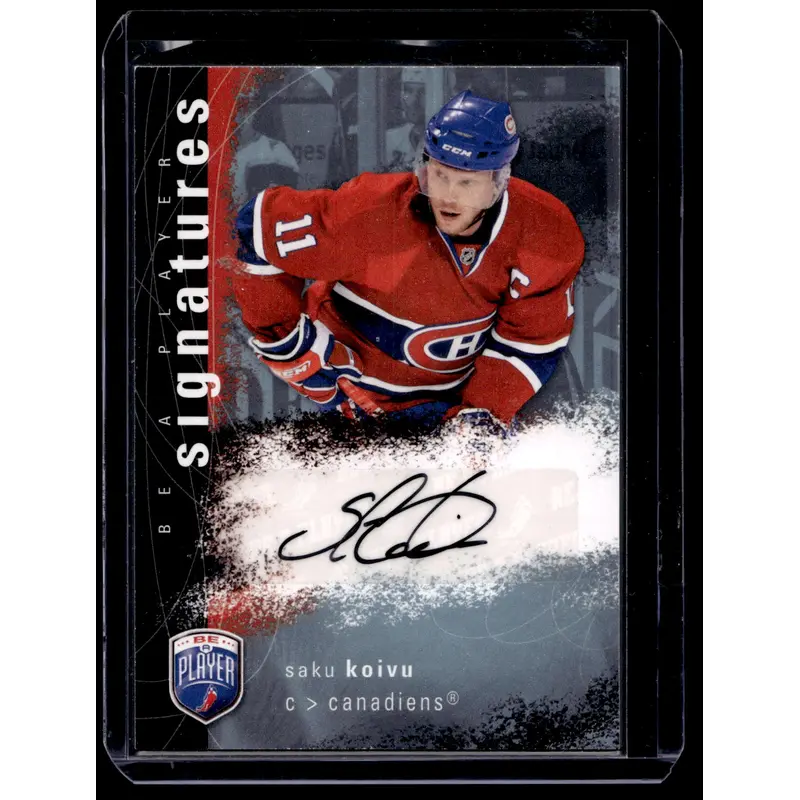 2007-08 Upper Deck Be a Player - Signatures - Saku Koivu  #S-KO