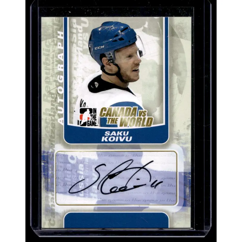 2011-12 In the Game Canada VS the World - Autographs - Saku Koivu #A-SK