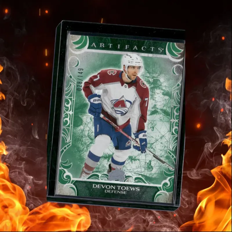 2024-25 Upper Deck Artifacts Devon Toews Emerald 028/149 #34