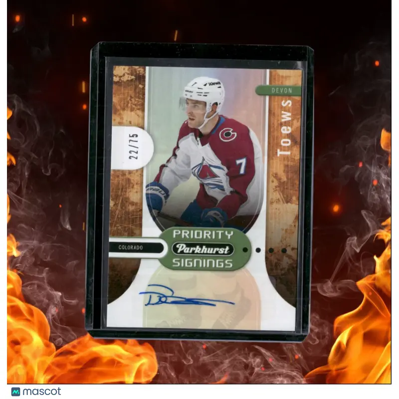 2024-25 Upper Deck Spring Devon Toews Priority Signings Auto 27/75 #PS-DT