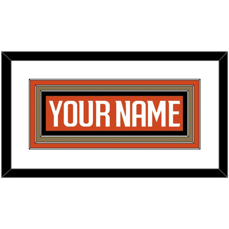 Anaheim Nameplate - Home Orange - Triple Mat 1