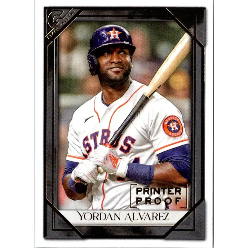 2021 Topps Gallery Printer Proof Yordan Alvarez #8