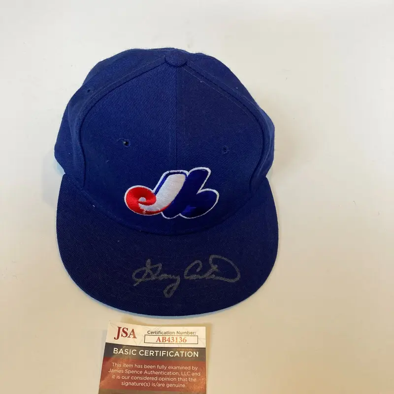 Gary Carter Signed Authentic Montreal Expos Baseball Hat JSA COA