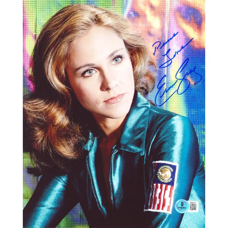 Erin Gray Buck Rogers 25th Century "Peace & Love" Signed 8x10 Photo BAS #BN00217