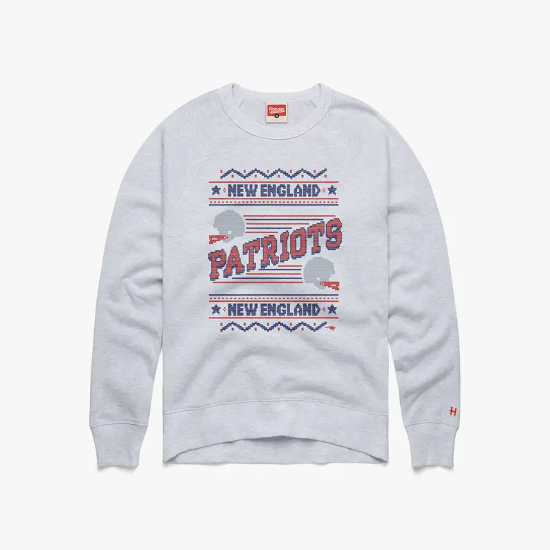 New England Patriots Holiday Crewneck