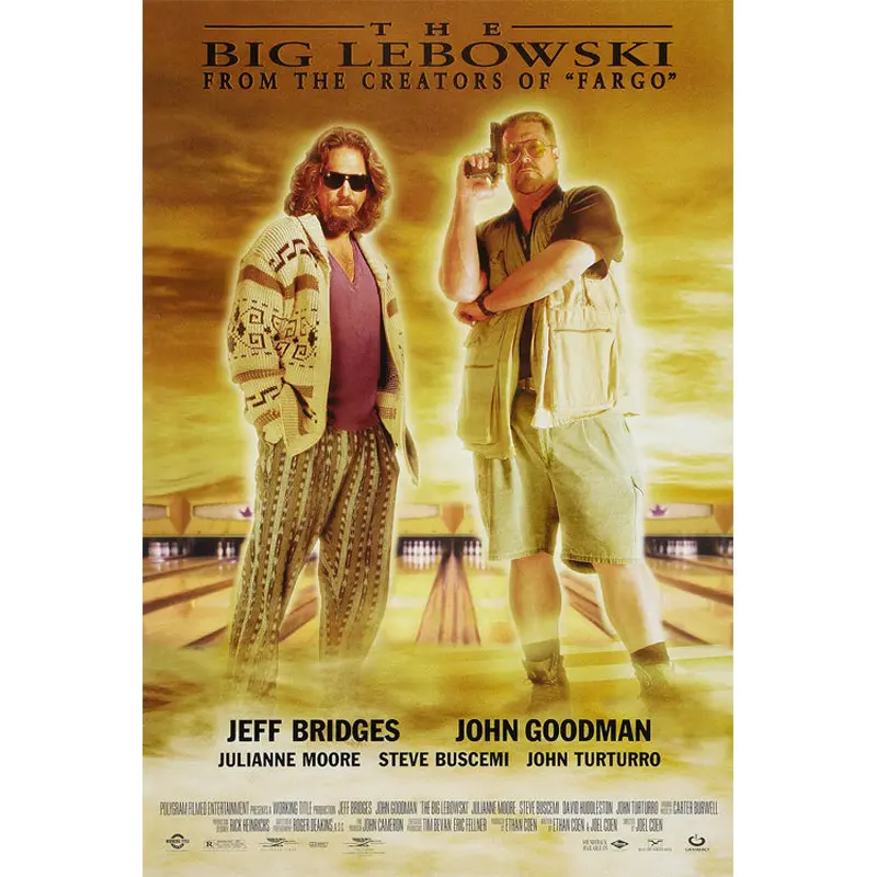 The Big Lebowski (1998) One-Sheet Movie Poster Reprint - Import Images