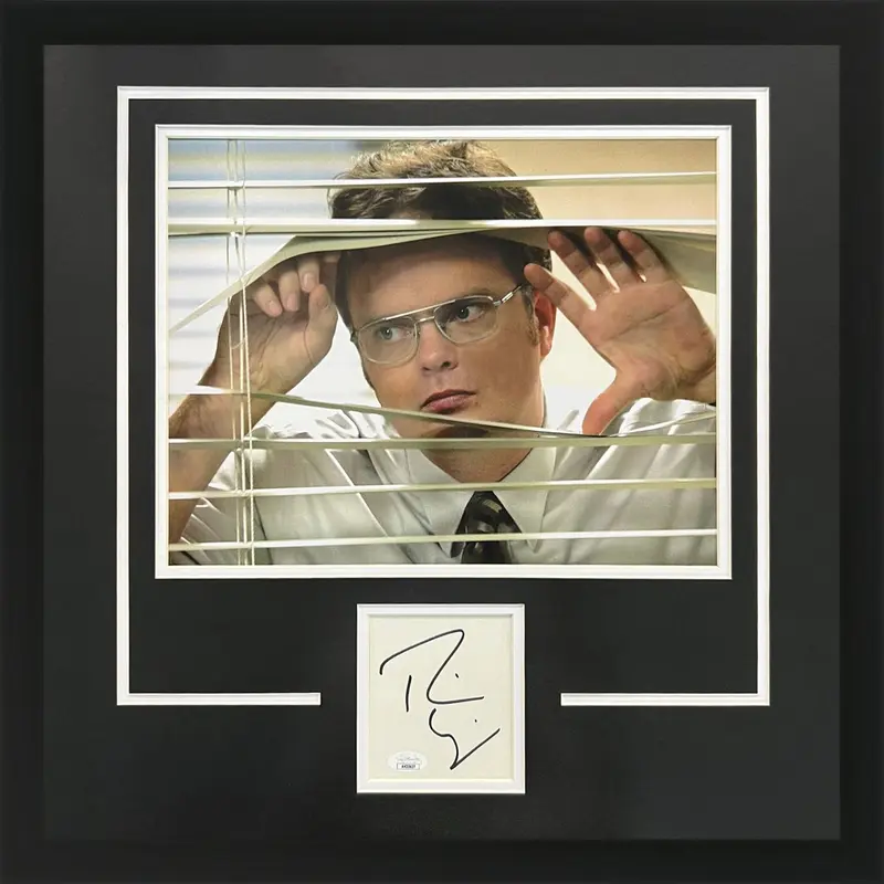 Rainn Wilson Autographed The Office Deluxe Framed Piece with 11x14 Photo - JSA