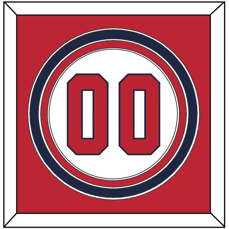 United States Baseball Number - 2020/2021 Olympics Home White - Triple Mat 3