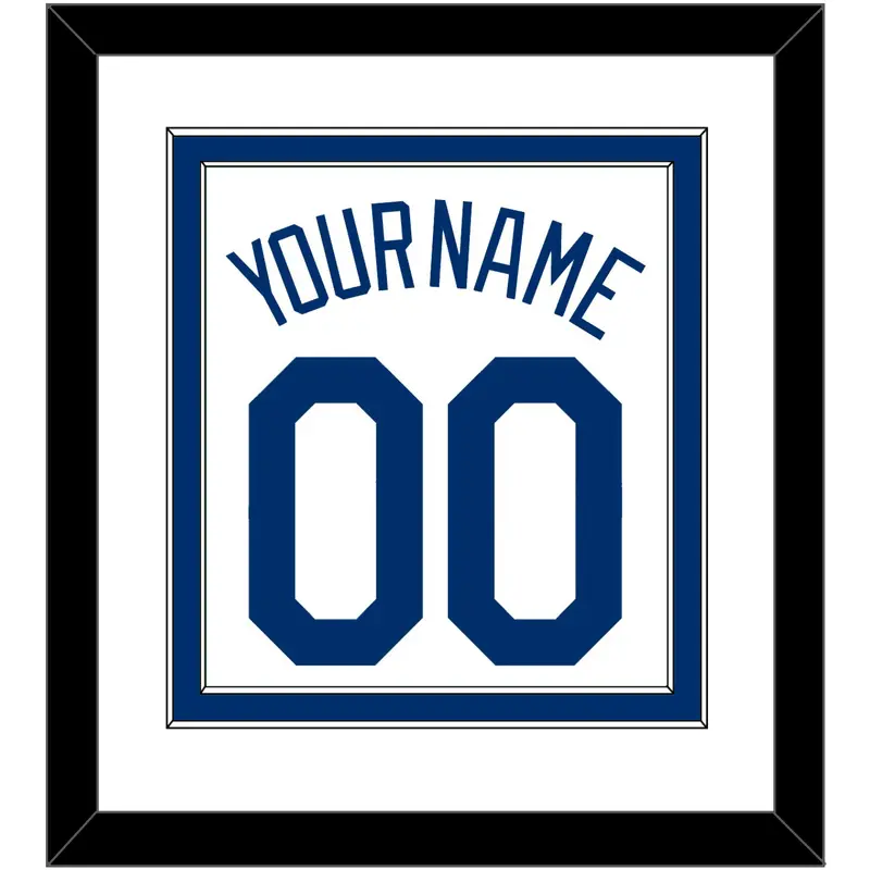 Los Angeles Name & Number - Home White (2007-2023) - Double Mat 1