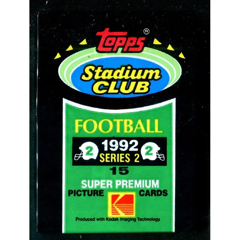 1992 Topps Stadium Club Football Unopened Series 2 Pack (15)