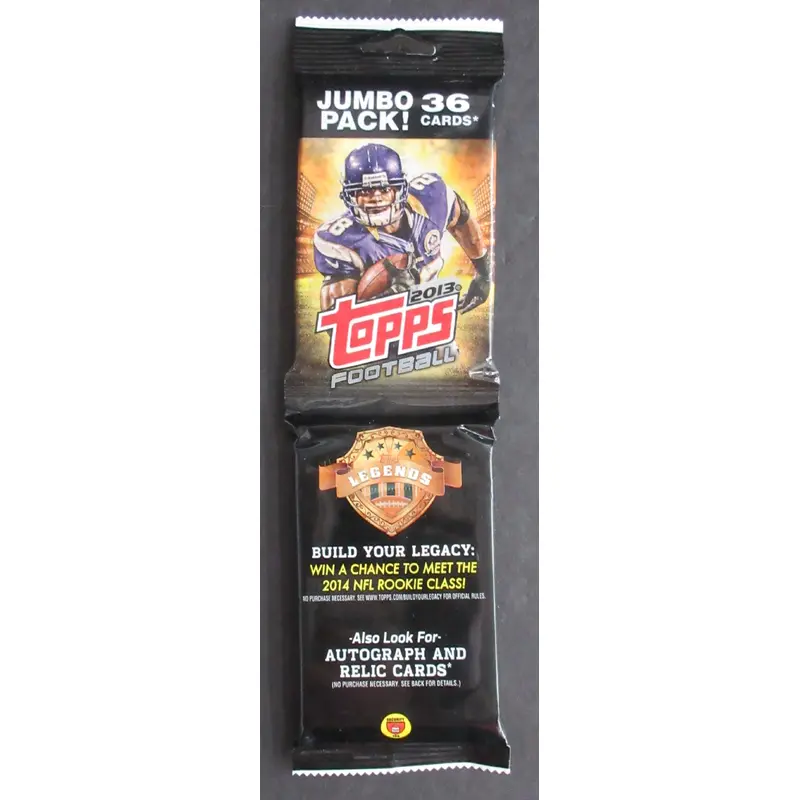 2013 Topps Football Unopened Jumbo Hanger Pack (36)