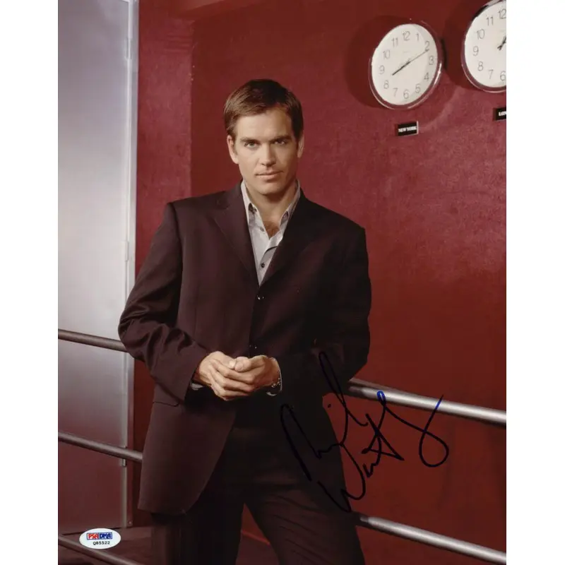 Michael Weatherly NCIS Signed Authentic 11X14 Photo PSA/DNA #Q85522